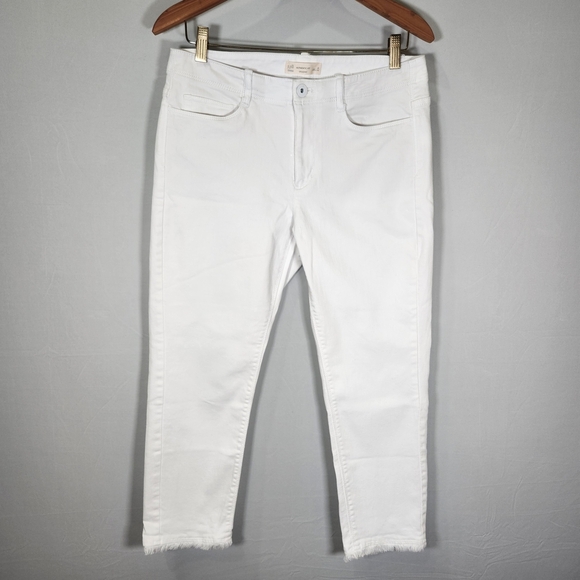 J. Jill Crisp White Cropped Jeans - Picture 2 of 11